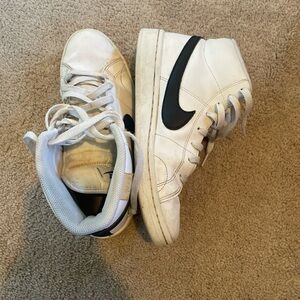 Nike Kids White and Black Sneakers